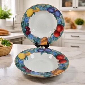 Victoria Beale Forbidden Fruit Bowls Set of 2 Fine China